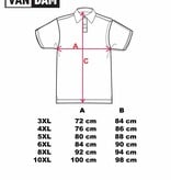 VANDAM Grandes tailles Polo mélange 3XL-6XL