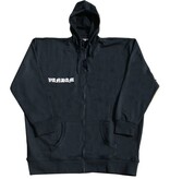 VANDAM Grande taille Sweat à capuche Noir avec imprimé "VANDAM" 3XL-6XL