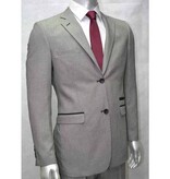V&H Suits 200 Costume gris clair en grandes tailles
