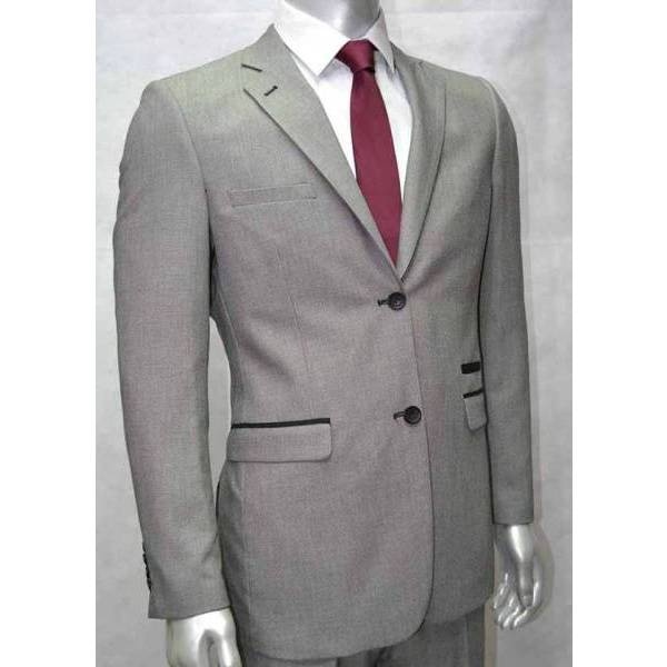 V&H Suits 200 Costume gris clair en grandes tailles