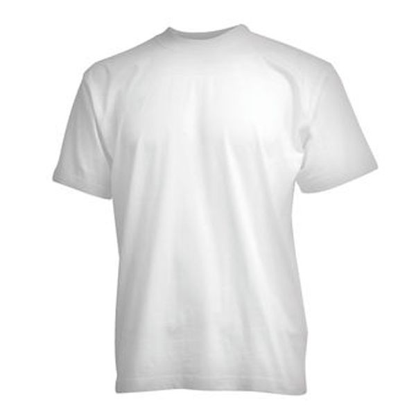 CAMUS Grote maten Witte Basic T-shirt 3XL-6XL