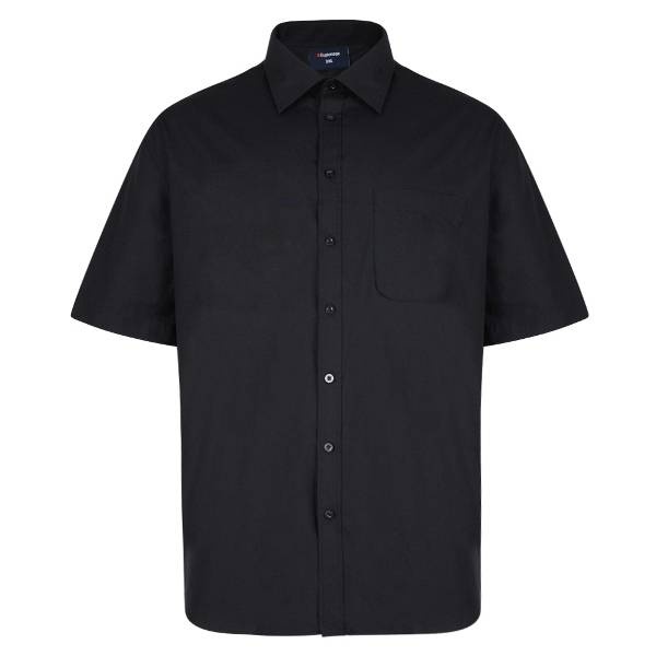 Espionage Grandes tailles Chemise noire 2XL-8XL