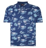 Espionage Grande Taille Polo avec impression Palm 2XL-8XL