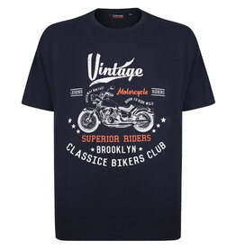 Espionage Grande taille T-shirt Noir "Bikers-Club" TS311