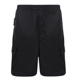 KAM Grande Taille Short de jogging Noir 10XL-12XL