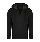 KAM Grande taille Sweat à capuche Noir 10XL-12XL