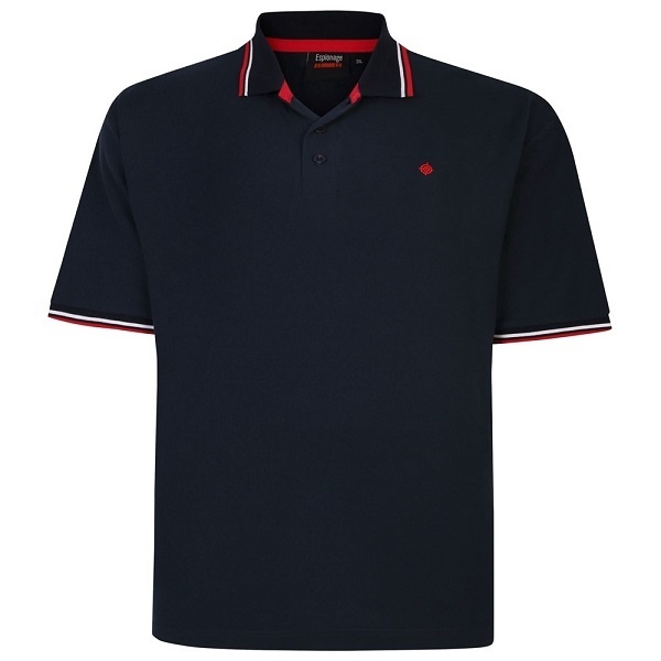 Espionage Grande taille Polo Navy  2XL-8XL