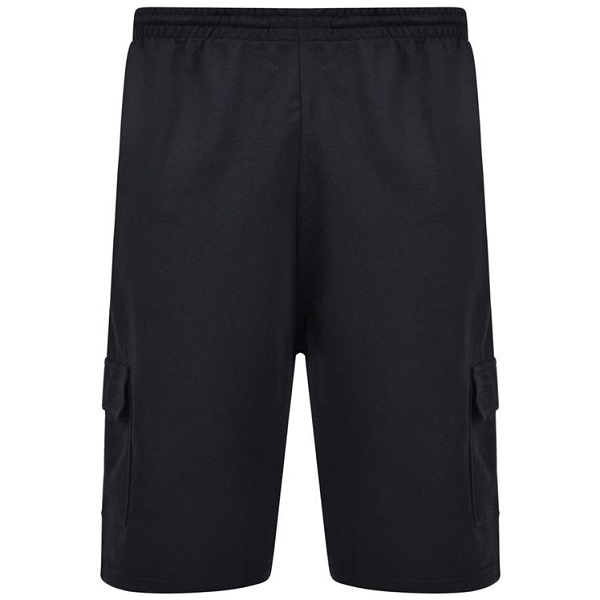 KAM Grande taille Shorts cargo Noir 2XL-8XL