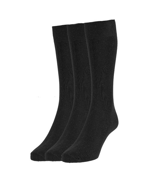 Grande Taille Chaussettes en Coton - Noir - EU maat 48 - 53