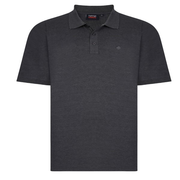 Espionage Grande Taille Polo Charcoal 2XL-8XL