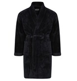 KAM Grandes tailles de Peignoir Noir 2XL-8XL