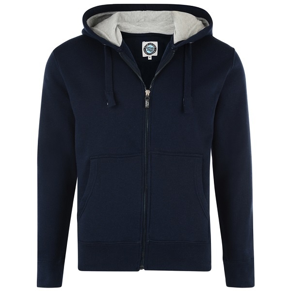 KAM Sweat à capuche Navy grande taille 2XL-8XL