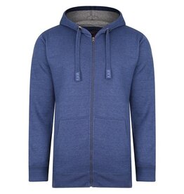 KAM Sweat à capuche Bleu Royal grande taille