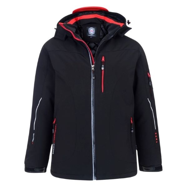 KAM Veste Softshell Rembourrée Noire Grande Taille Jack 2XL-8XL