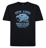 Espionage Grote maten Navy T-shirt "EAGLE" TS400