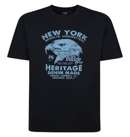 Espionage Grote maten Navy T-shirt "EAGLE" TS400
