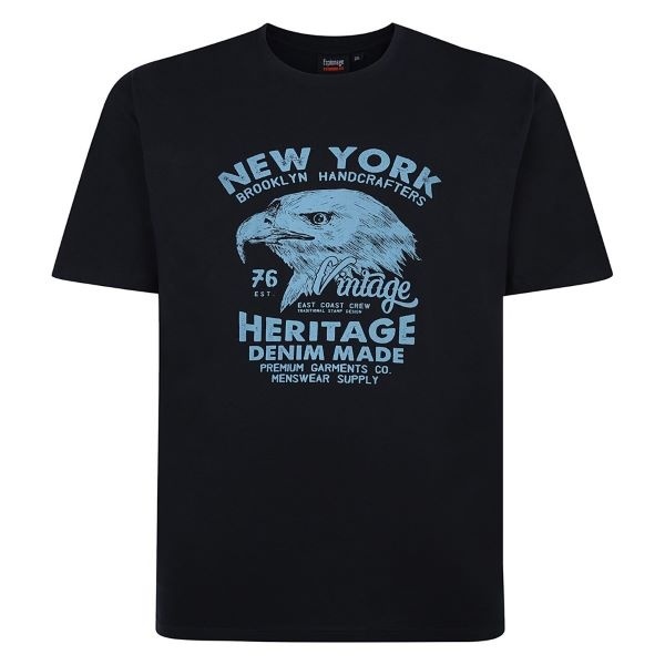 Espionage Grote maten Navy T-shirt "EAGLE" TS400