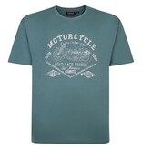 Espionage T-shirt Vert de grandes tailles "Motorcycle" TS401