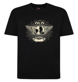 Espionage Grote maten Zwart T-shirt "Old School" TS402