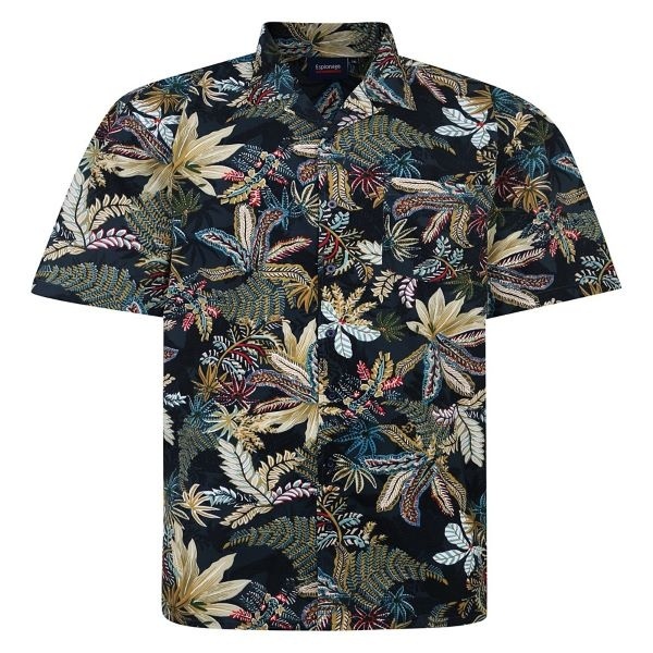 Grote maten Jungle  Print Overhemd 2XL-8XL