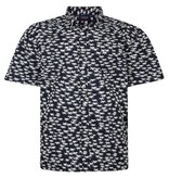 Grote maten Palm  Print Overhemd 2XL-8XL