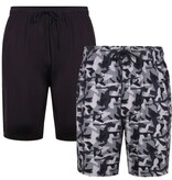 KAM Grote maten Lounge shorts  (2-pack) 2XL-8XL