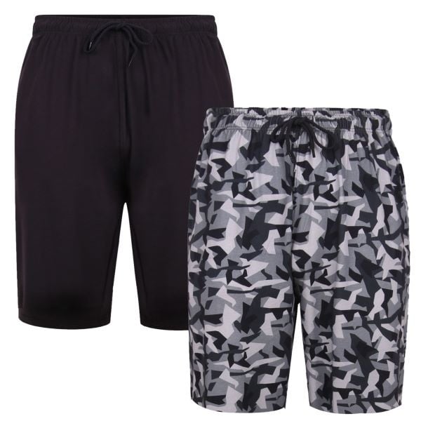 KAM Grote maten Lounge shorts  (2-pack) 2XL-8XL