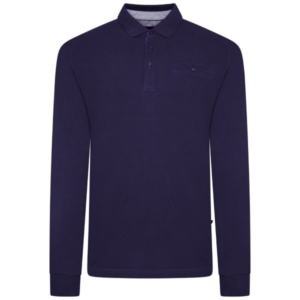 KAM Grote maten Navy Polo Trui 2XL-8XL