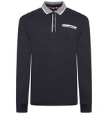 KAM Grote maten Navy Polo Trui 2XL-8XL