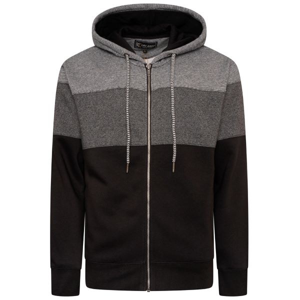 KAM Grote maten Black  Hoodie 2XL-8XL