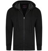 KAM Grote maten Zwarte  Hoodie 2XL-8XL