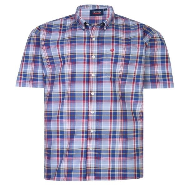 Espionage Grote maten Oxfort Chest Overhemd  2XL-8XL