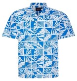 Espionage Grote maten Leaf Print Overhemd  2XL-8XL
