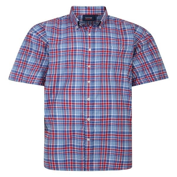 Espionage Grote maten Rood Blauw Overhemd  2XL-8XL
