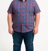 Espionage Grote maten Rood Blauw Overhemd  2XL-8XL