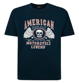 Espionage Grote maten Zwart T-shirt "Motorcycle Legend"