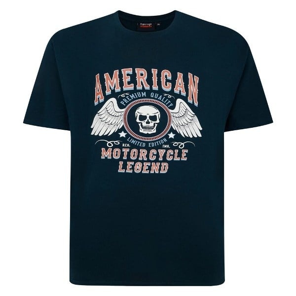 Espionage Grote maten ZwartT-shirt "Motorcycle Legend"  - 2XL-8XL