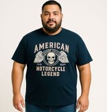 Espionage Grote maten ZwartT-shirt "Motorcycle Legend"  - 2XL-8XL