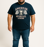 Espionage Grote maten ZwartT-shirt "Motorcycle Legend"  - 2XL-8XL