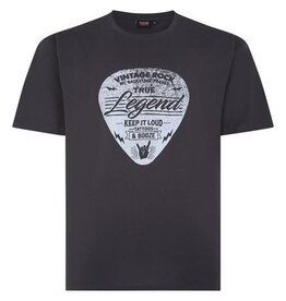 Espionage Grote maten Zwart T-shirt "Music Legend"
