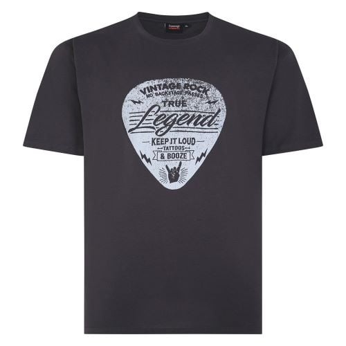 Espionage Grote maten Z wart T-shirt "Music Legend"  2XL-8XL