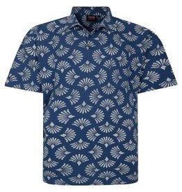 Espionage Grote maten Navy Polo Shell Print