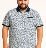 Espionage Grote maten Witte Polo BirdPrint  2XL-8XL