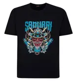 Espionage GGrande taille T-shirt Noir "Samurai" TS429  2XL-8XL