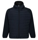 Espionage Grote maten Navy Gewatteerde Waterdichte jas 2XL-8XL