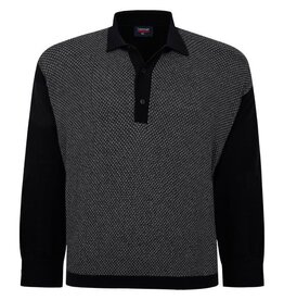 Espionage Grote maten  Zwarte Gebreide polo