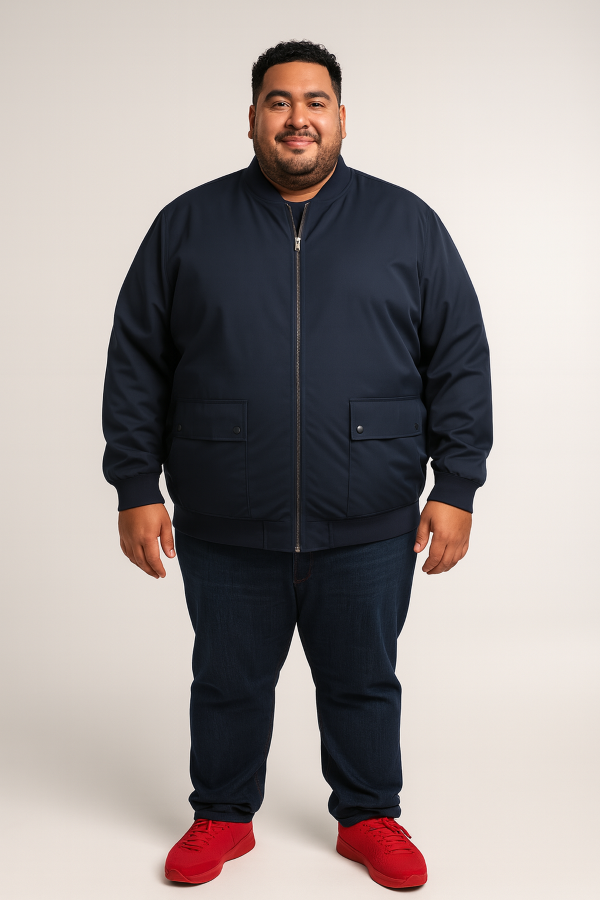 Espionage Grote maten Blauwe  Regenbestendige Oxford jas