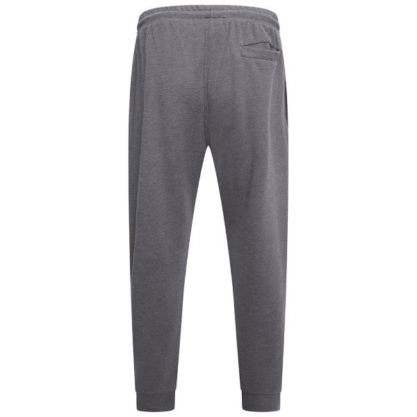 KAM Grote maten Charcoal Textured Interlock Joggingsbroek 2XL-8XL