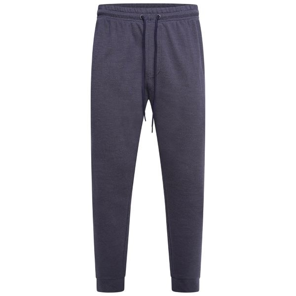 KAM Grote maten Indigo Textured Interlock Joggingsbroek 2XL-8XL