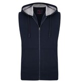 KAM Grote maten Navy Sleeveless Hoody  2XL-8XL